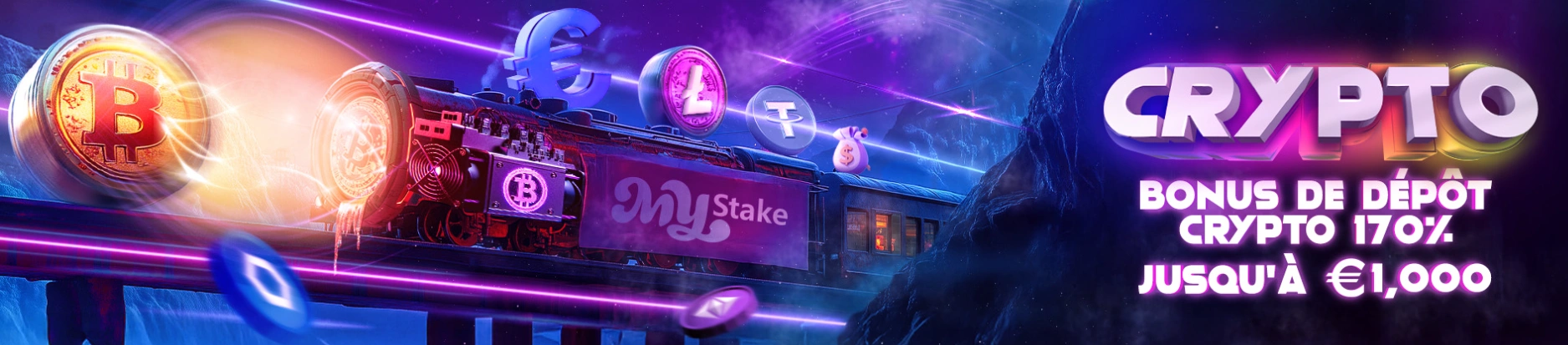 Obtenez un bonus sur votre premier dépôt en crypto chez MyStake