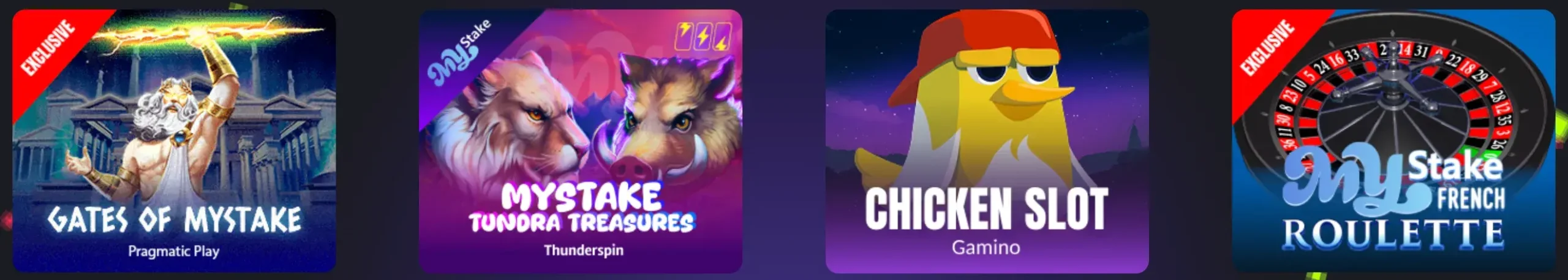 Jeux exclusifs et nouveautés sur MyStake Casino